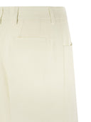 Pt Pantaloni Torino Gabrielle Viscose And Linen Trousers