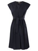 Woolrich Short Dress In Pure Cotton Poplin