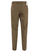 Pt Pantaloni Torino Stretch Trousers In Technical Fabric