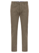 Pt pantaloni torino superslimbroek in katoen en zijde