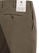 Pt pantaloni torino superslimbroek in katoen en zijde