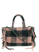 MC2 Saint Barth Tartan Borsa con frange