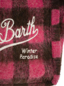 MC2 Saint Barth Wooly Colette Handbag con flecos y patrón de verificación