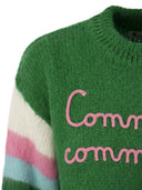 Mc2 Saint Barth Brushed Crew Neck Jumper With Lettering