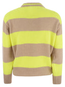 Mc2 Saint Barth Brushed Crew Neck Jumper With Lettering