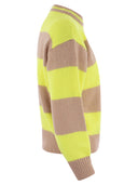 Mc2 Saint Barth Brushed Crew Neck Jumper With Lettering