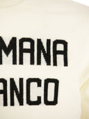 Mc2 Saint Barth Wool And Cashmere Blend Turtleneck Sweater Settimana In Bianco