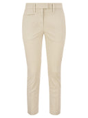 Dondup Perfect Slim Fit Cotton Gabardine Trousers
