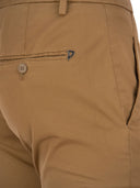 Dondup Perfect Slim Fit Cotton Gabardine Trousers