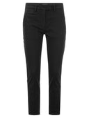 Dondup Perfect Slim Fit Cotton Gabardine Trousers