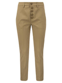 Dondup Carmen Slim Gabardine Lyocell Trousers