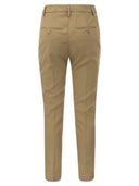 Dondup Carmen Slim Gabardine Lyocell Trousers