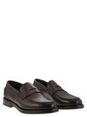 Doucal's leer penny loafer