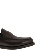 Doucal's leer penny loafer