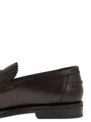 Doucal's leer penny loafer