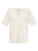 Majestic Viscose Serape Neckline Tunic