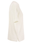 Majestic Viscose Serape Neckline Tunic