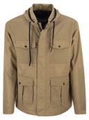 Herno Field Jacket In Cotton Gabardine