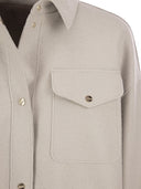 Herno Resort Shirt In Lightweight Boiled Wool