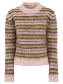 Pullover mohair e lana a strisce Marni