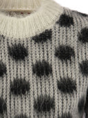 Maglione mohair spazzolato marni con pois