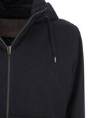 Herno Cashmere And Silk Hooded Jacket