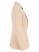 Elisabetta Franchi Double Stretch Crepe Single Breasted Jacket