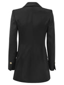 Giacca satinata Elisabetta Franchi con bottoni logorati