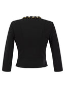 Elisabetta Franchi Giacca In Crêpe Con Catena Foulard