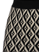 Elisabetta Franchi Longuette In Diamond Print Knit