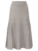 Elisabetta Franchi Metallised Viscose Midi Skirt