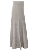 Elisabetta Franchi Metallised Viscose Midi Skirt