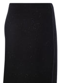 Gonna a matita di cotone Filippi Fabiana e lino con micro paillettes