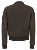 Giacca di pelle in pelle scamosciata Stewart