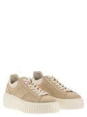 Hogan H Stripes Nubuck Trainers
