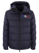 Giacca corta di Moncler Grenoble Isorno con cappuccio