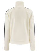 Sudadera con cremallera de moncler en piqué