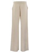 Antonelli Firenze Viscose And Linen Trousers