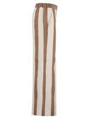 Antonelli Firenze -Leinen- und Viskose -Hosen