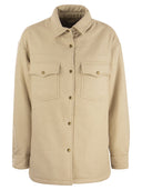 Mc2 Saint Barth Shirt Cut Jacket With Rhinestone Print By St. Barth