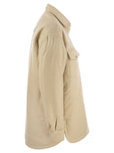 Mc2 Saint Barth Shirt Cut Jacket With Rhinestone Print By St. Barth