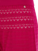 Elisabetta Franchi Lace Stitch Palazzo Trousers