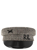 Ruslan Baginskiy Baker Boy Striped Wool Blend Hat