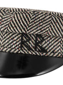 Ruslan Baginskiy Baker Boy Striped Wool Blend Hat