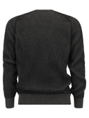 Sease Dinghy Ribbed Cashmere Reversible Crew Neck Sweater