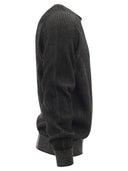 Sease Dinghy Ribbed Cashmere Reversible Crew Neck Sweater