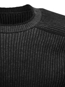 Sease Dinghy Ribbed Cashmere Reversible Crew Neck Sweater
