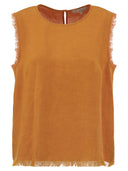 Antonelli Firenze Adrien Linen Sleeveless Jumper