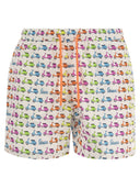 Mc2 Saint Barth Lightweight Fabric Swim Boxer Shorts With Print