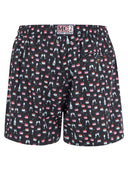 Mc2 Saint Barth Lightweight Fabric Swim Boxer Shorts With Print